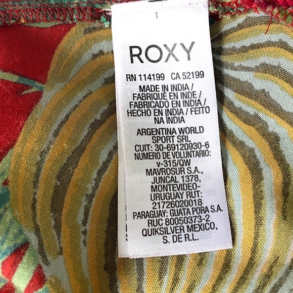 ROXY • Red Tropical Dress - Picture 4 of 5